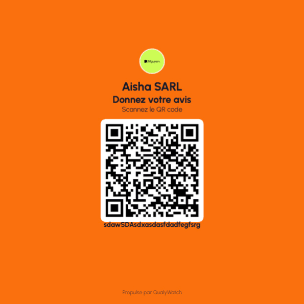 Affiche QR personnalisée