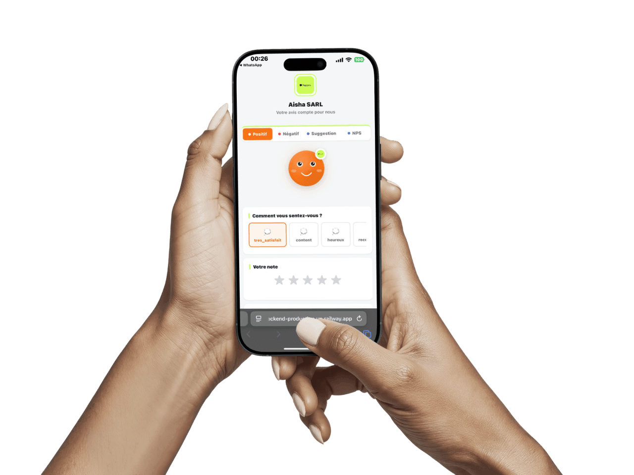 Application QualyWatch sur iPhone